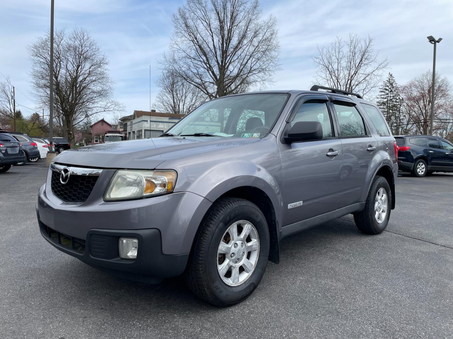 2008 grey Mazda Tribute i Grand Touring 4WD (4F2CZ92Z58K) with an 2.3L L4 DOHC 24V engine, 4-Speed Automatic Overdrive transmission, located at 101 N. Main Street, Muncy, PA, 17756, (570) 546-5462, 41.207691, -76.785942 - Photo#0